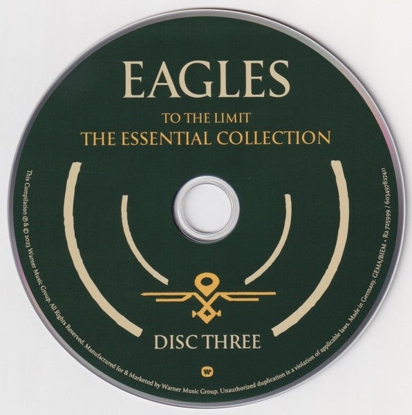 Label Disc 3: Eagles – To The Limit: ﻿The Essential Collection CD | Relix