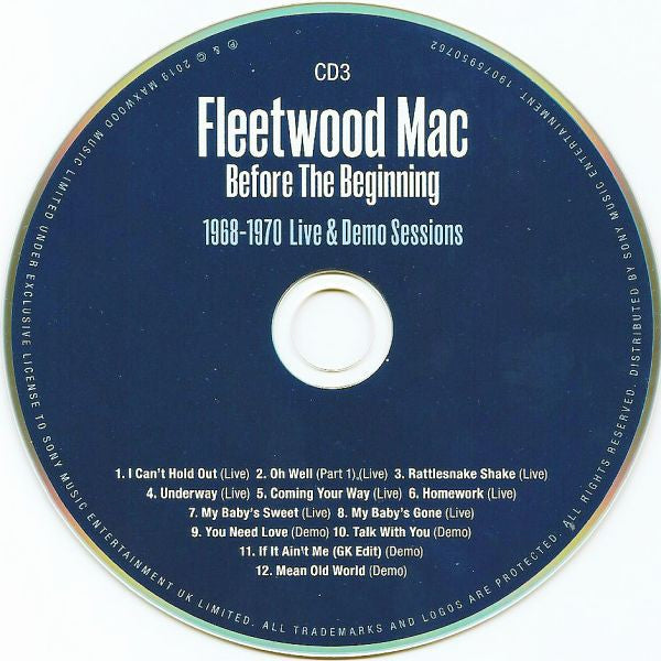 Label Disc 3: Fleetwood Mac – Before The Beginning: Live 1968-1970 CD | Relix
