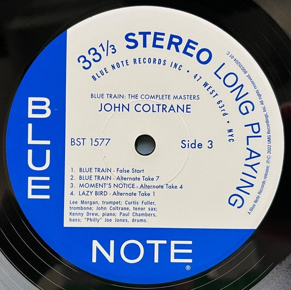 Label Disc 3: John Coltrane – Blue Train: The Complete Masters (Blue Note Tone Poet Series, Stereo LP Vinyl) Vinyl LP | Relix