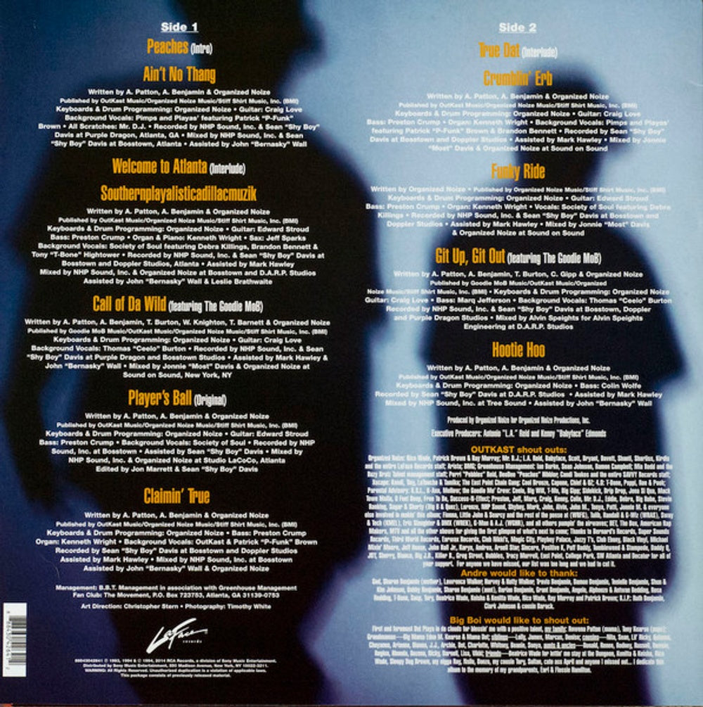 Label Disc 3: Outkast – Southernplayalisticadillacmuzik Vinyl LP | Relix