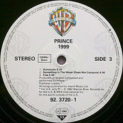 Label Disc 3: Prince – 1999 Vinyl LP | Relix