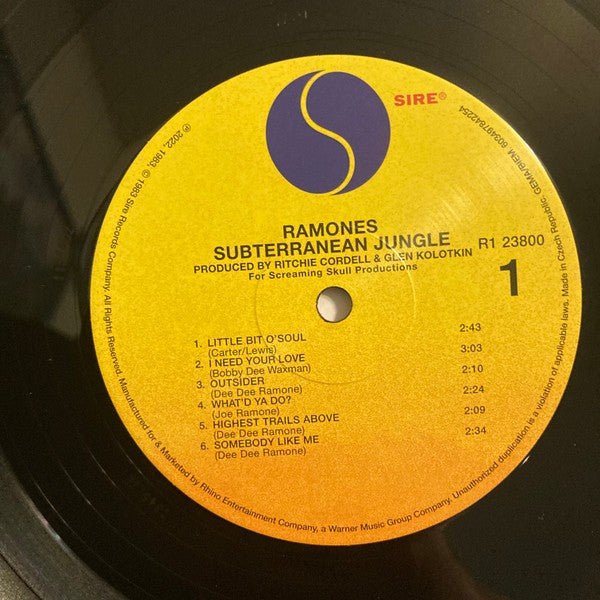 Label Disc 3: Ramones – The Sire Albums (1981-1989, RSD 2022 LP Vinyl) Vinyl LP | Relix