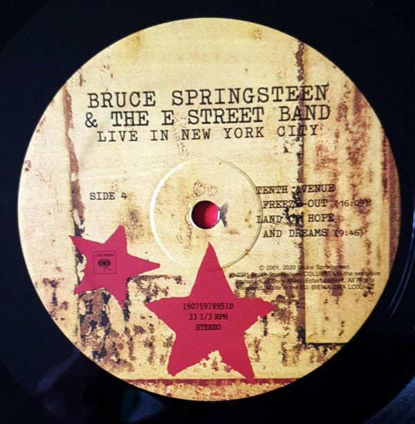 Label Disc 4: Bruce Springsteen & The E Street Band – Live In New York City Vinyl LP | Relix