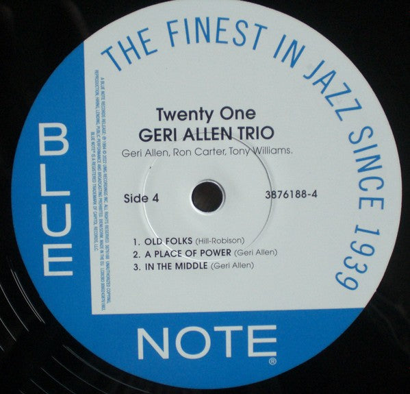 Label Disc 4: Geri Allen – Twenty One Vinyl LP | Relix