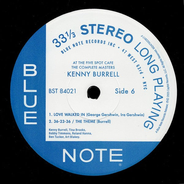 Label Disc 4: Kenny Burrell  / Blakey,Art – On View At The Five Spot Cafe: The Complete Master Vinyl LP | Relix