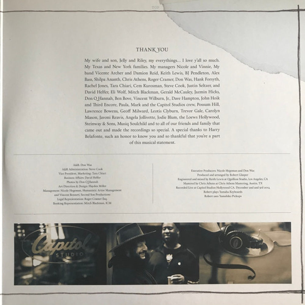 Label Disc 4: Robert Glasper – Covered (The Robert Glasper Trio Recorded Live At Capitol Studios LP Vinyl) Vinyl LP | Relix