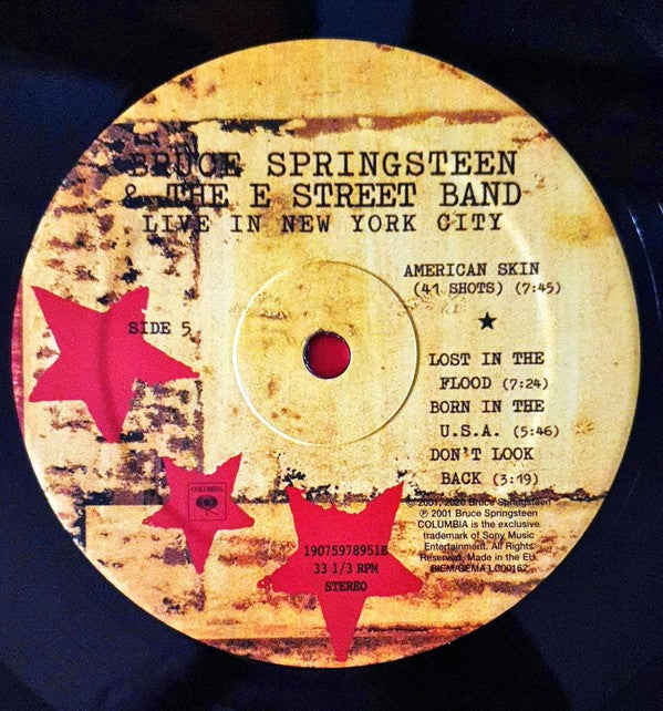 Label Disc 5: Bruce Springsteen & The E Street Band – Live In New York City Vinyl LP | Relix