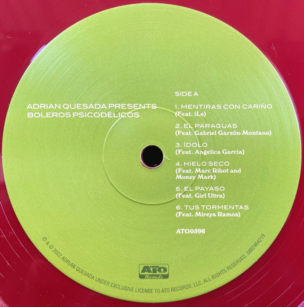 Label Disc: Adrian Quesada – Boleros Psicodélicos (Red LP Vinyl) Vinyl LP | Relix