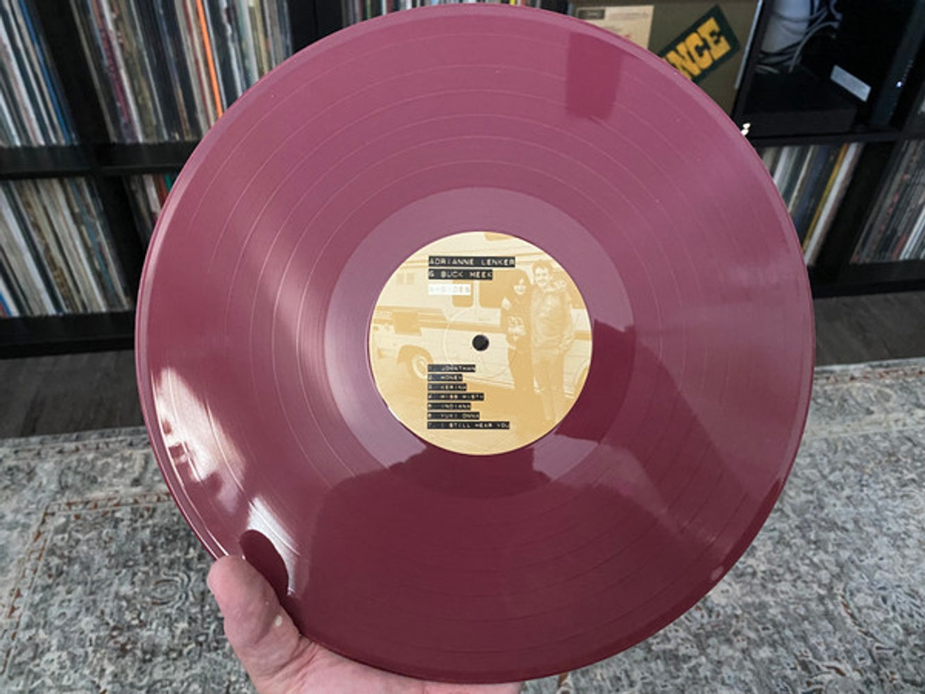 Label Disc: Adrianne Lenker  / Meek,Buck – A-Sides And B-Sides (Clear, Maro LP Vinyl) Vinyl LP | Relix