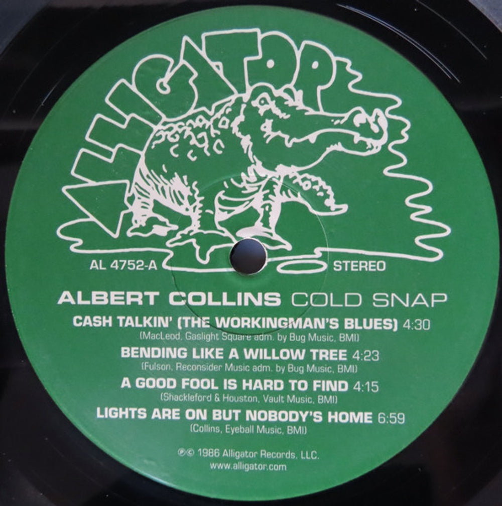 Label Disc: Albert Collins – Cold Snap Vinyl LP | Relix