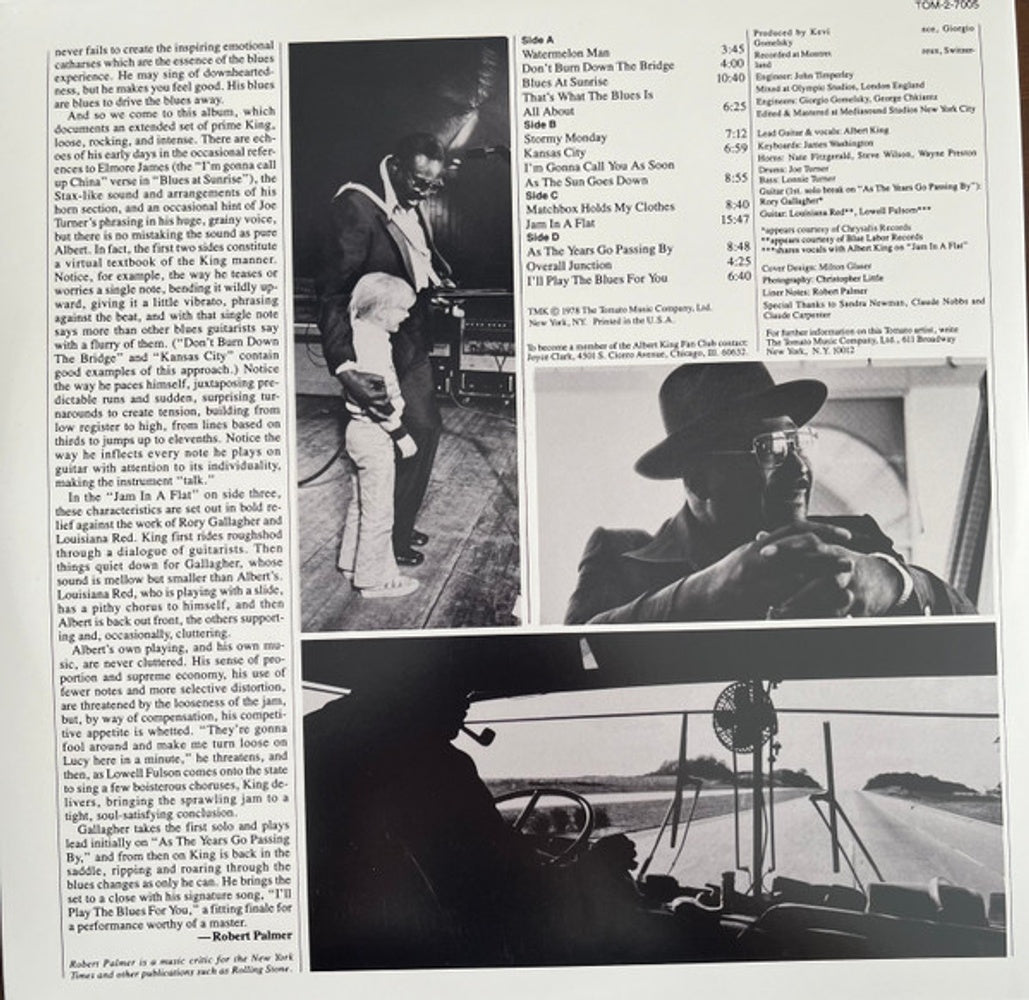 Label Disc: Albert King – Albert Live (Colored, Deluxe, Limited Edition, Wht, Remastered, Reissue LP Vinyl) Vinyl LP | Relix