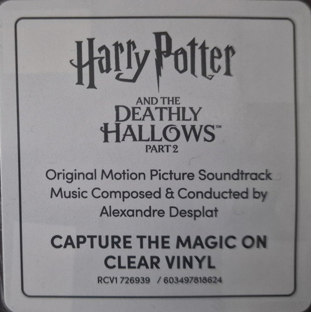 Label Disc: Alexandre Desplat – Harry Potter and the Deathly Hallows, Pt. 2 (Original Soundtrack LP Vinyl) Vinyl LP | Relix