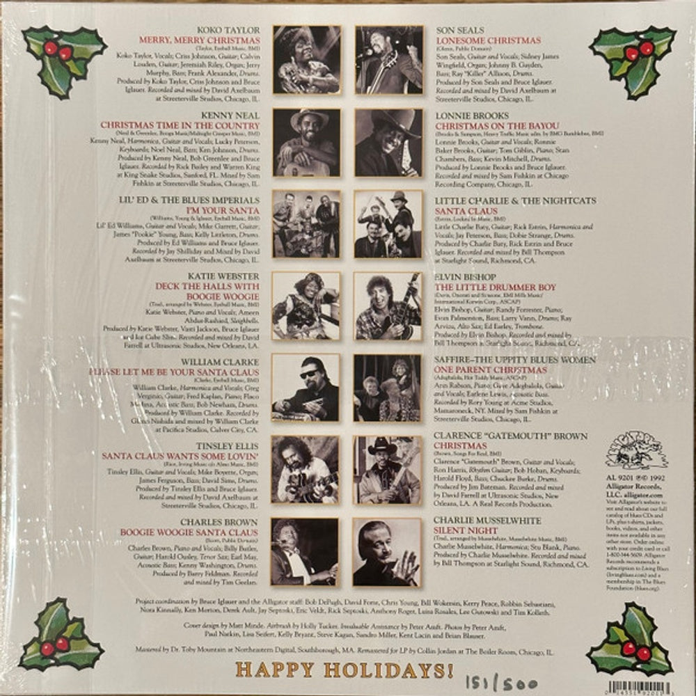 Label Disc: Alligator Christmas Collection / Various (Cvnl) – Alligator Christmas Collection / Various (Clear LP Vinyl) Vinyl LP | Relix