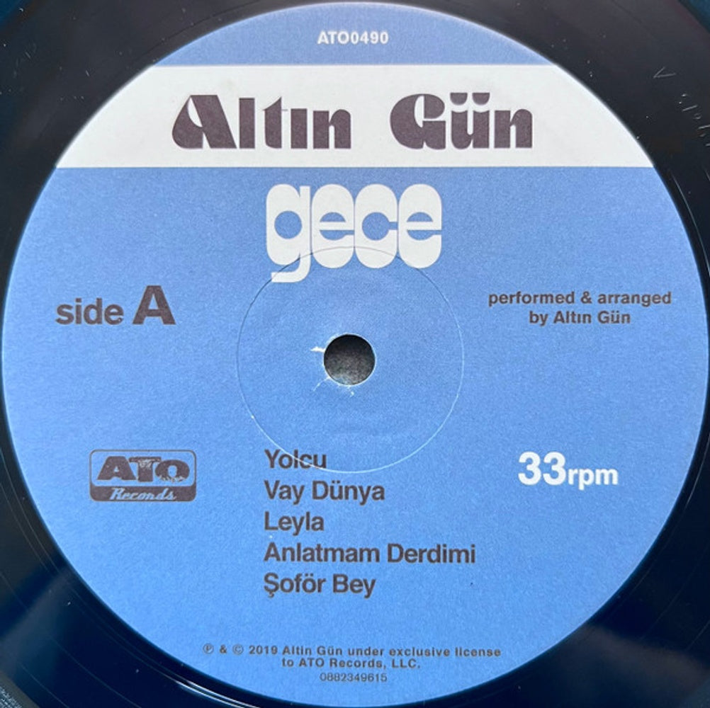 Label Disc: Altin Gun – Gece (Summer Sky Wave LP Vinyl) Vinyl LP | Relix