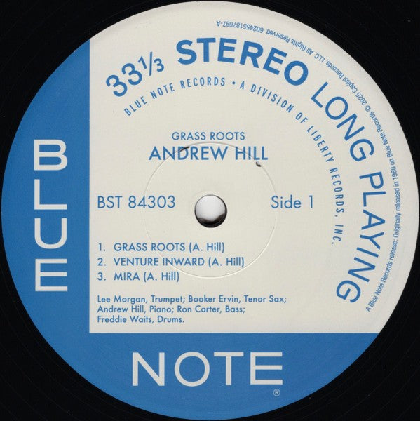 Label Disc: Andrew Hill – Grass Roots (Blue Note Tone Poet Series, 180 Gram LP Vinyl) Vinyl LP | Relix