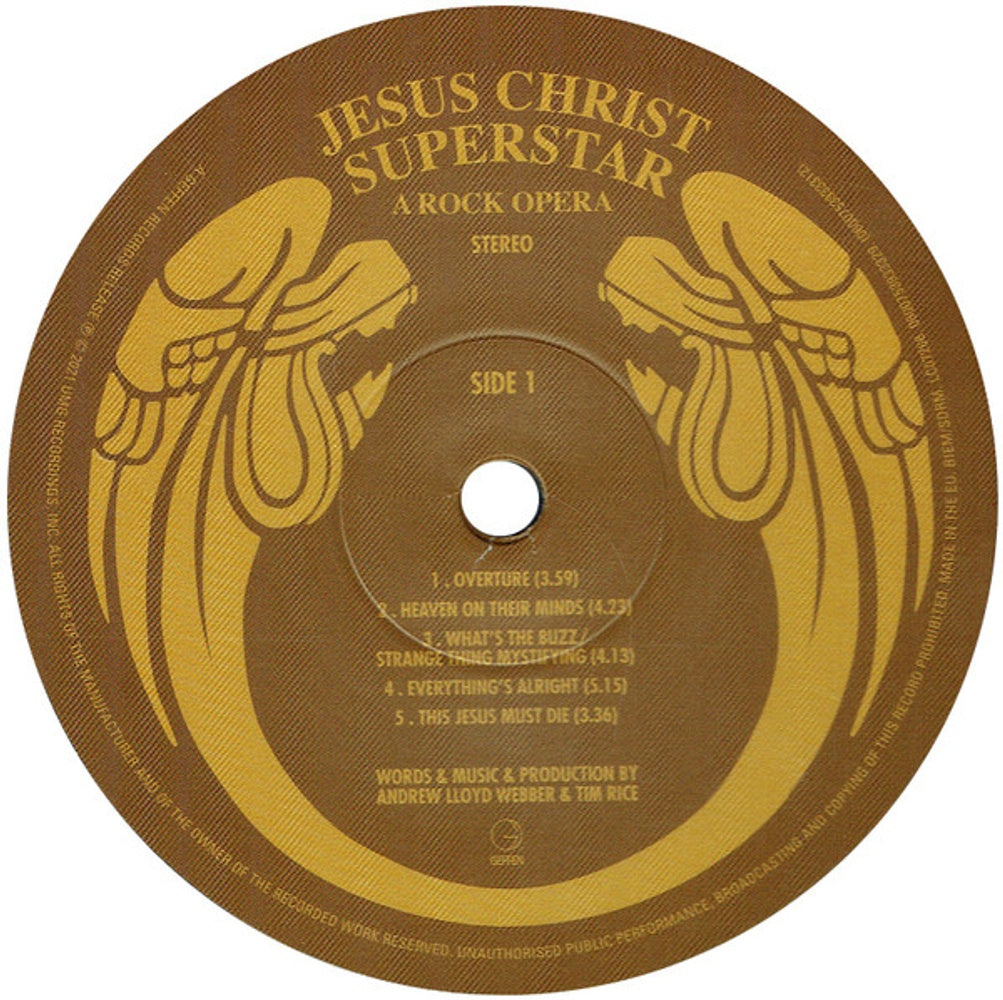 Label Disc: Andrew Lloyd Webber – Jesus Christ Superstar Vinyl LP | Relix