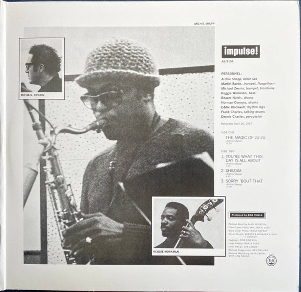 Label Disc: Archie Shepp – Magic Of Ju-Ju (Verve By Request Series, 180 Gram LP Vinyl) Vinyl LP | Relix