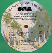Label Disc: Ashford & Simpson – So So Satisfied (Spring Green LP Vinyl) Vinyl LP | Relix