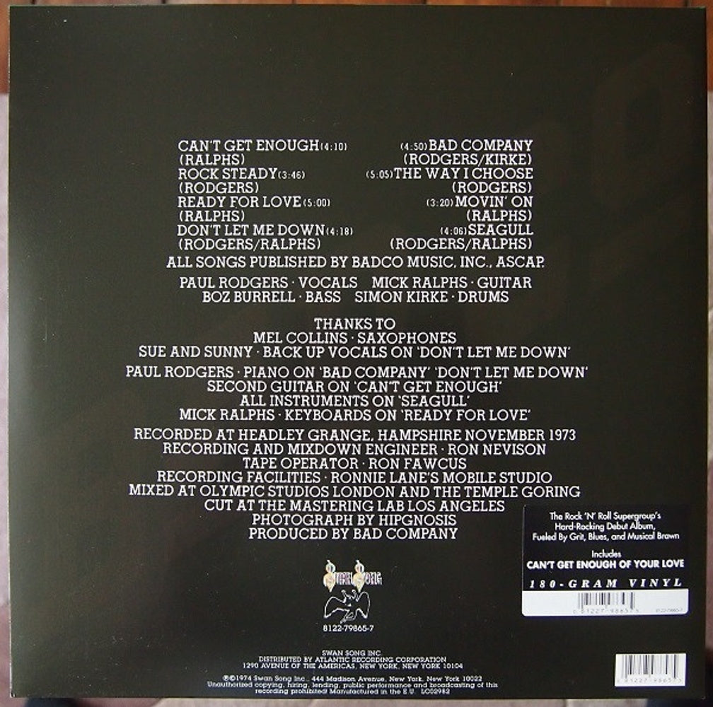 Label Disc: Bad Company – Bad Company (Import LP Vinyl) Vinyl LP | Relix