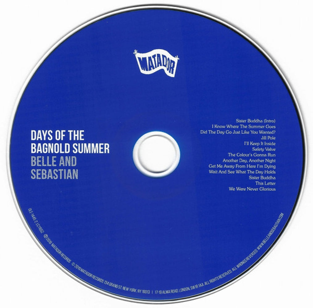 Label Disc: Belle And Sebastian – Days Of The Bagnold Summer CD | Relix