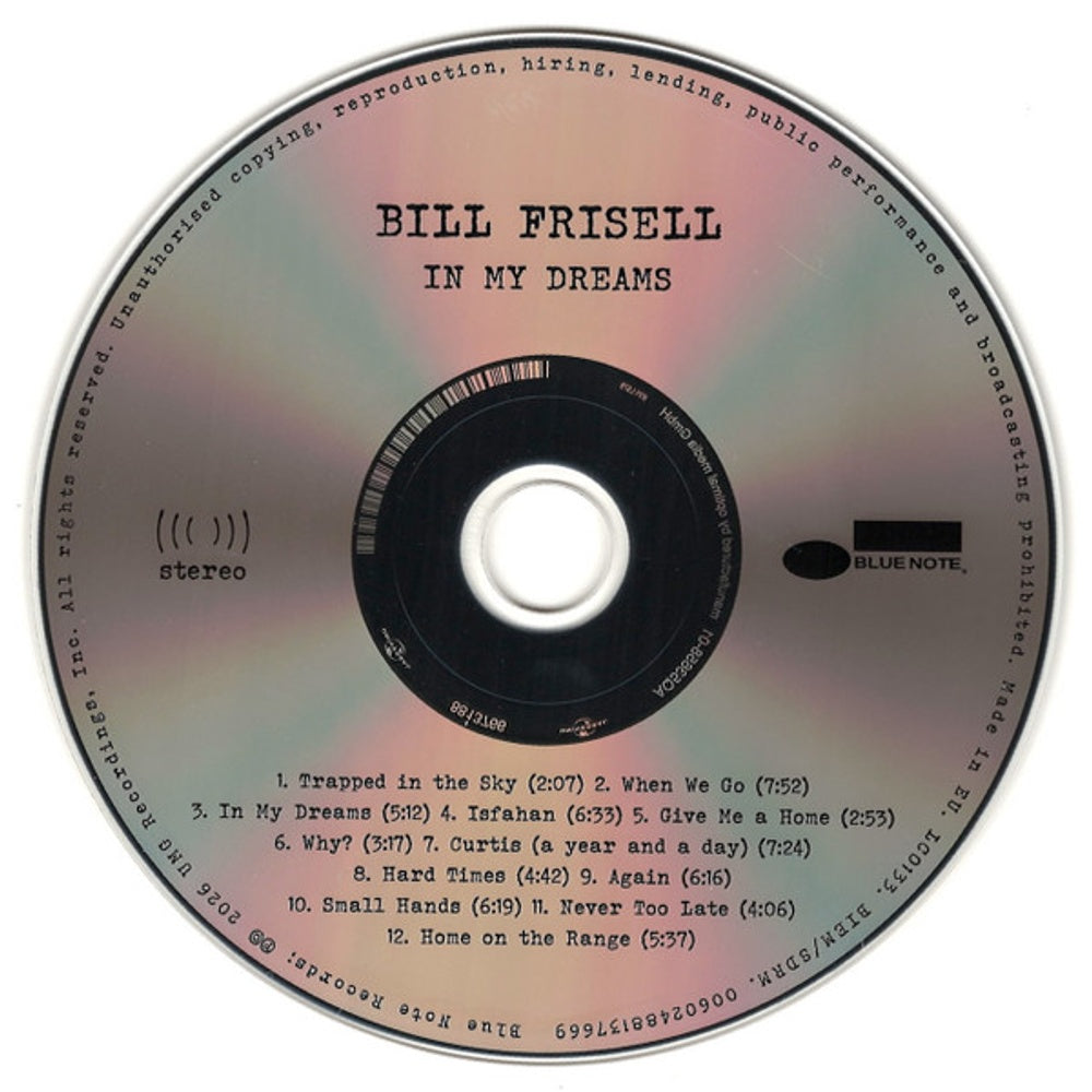 Label Disc: Bill Frisell – In My Dreams CD | Relix
