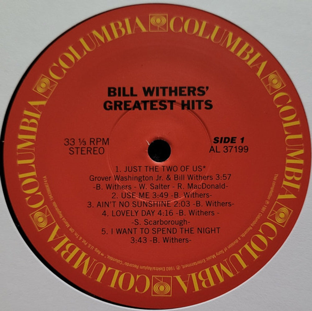 Label Disc: Bill Withers – Greatest Hits Vinyl LP | Relix