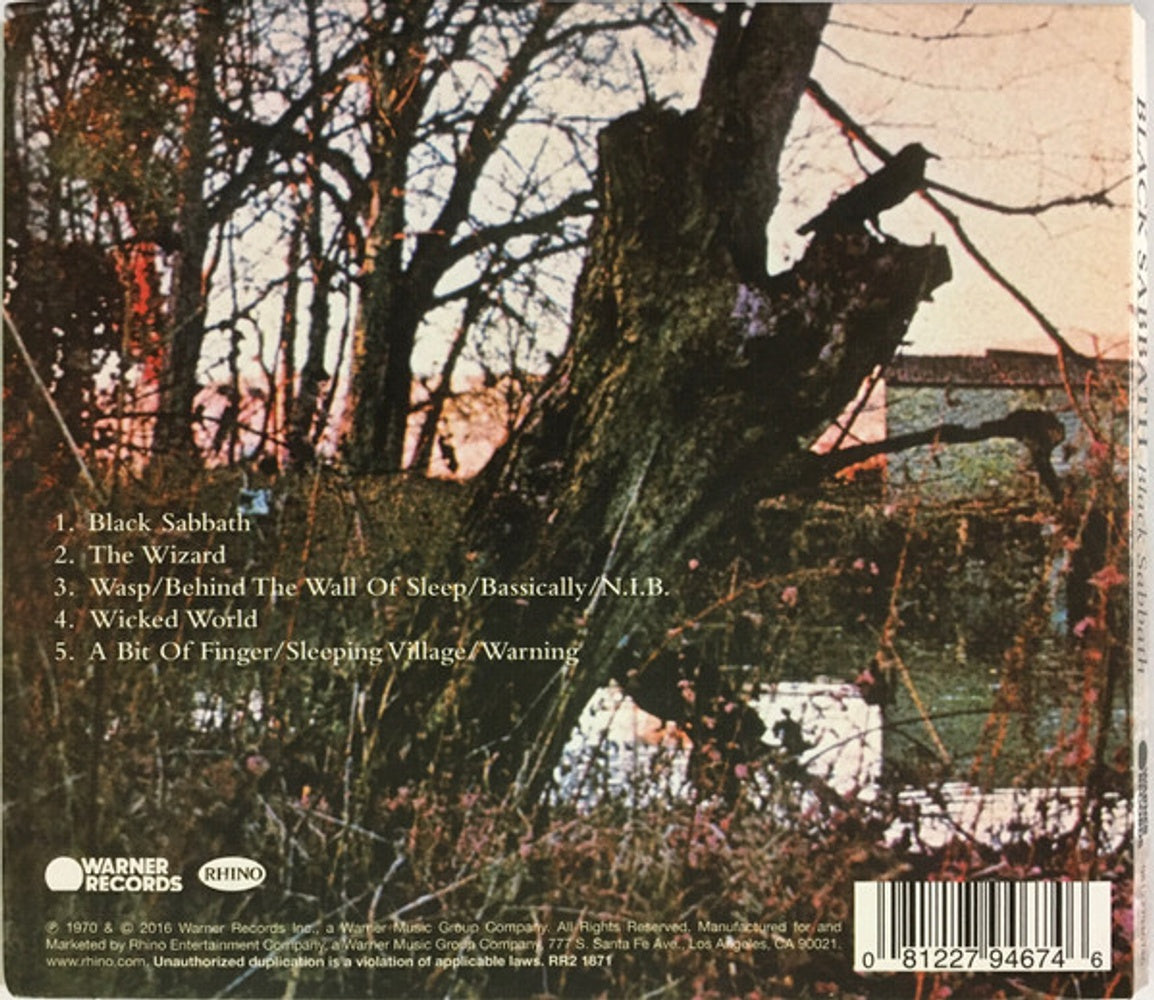 Label Disc: Black Sabbath – Black Sabbath (Remastered CD) CD | Relix