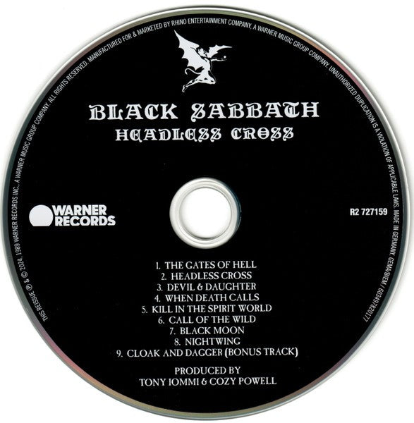 Label Disc: Black Sabbath – Headless Cross (2024 Remaster CD) CD | Relix
