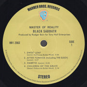 Label Disc: Black Sabbath – Master Of Reality (180 Gram Limited Edition LP Vinyl) Vinyl LP | Relix