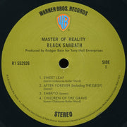 Label Disc: Black Sabbath – Master Of Reality: Deluxe Edition (2-LP Vinyl) Vinyl LP | Relix
