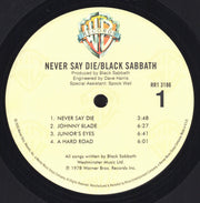 Label Disc: Black Sabbath – Never Say Die! (180 Gram Limited Edition LP Vinyl) Vinyl LP | Relix