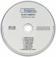 Label Disc: Black Sabbath – Never Say Die! (Remastered CD) CD | Relix
