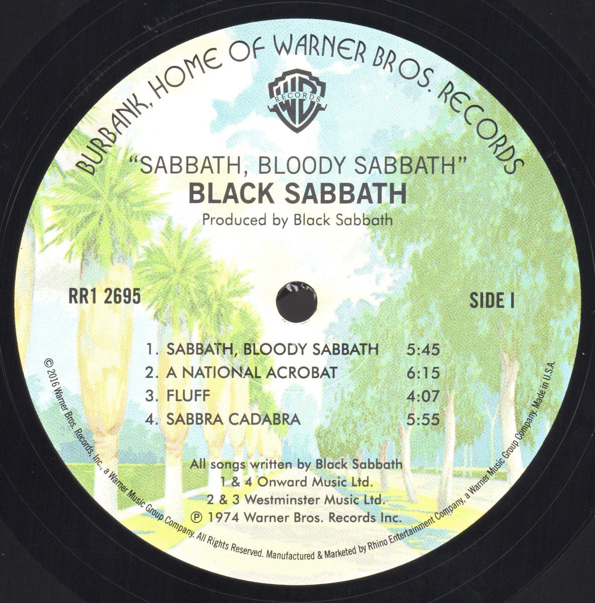 Label Disc: Black Sabbath – Sabbath Bloody Sabbath (180 Gram Limited Edition LP Vinyl) Vinyl LP | Relix