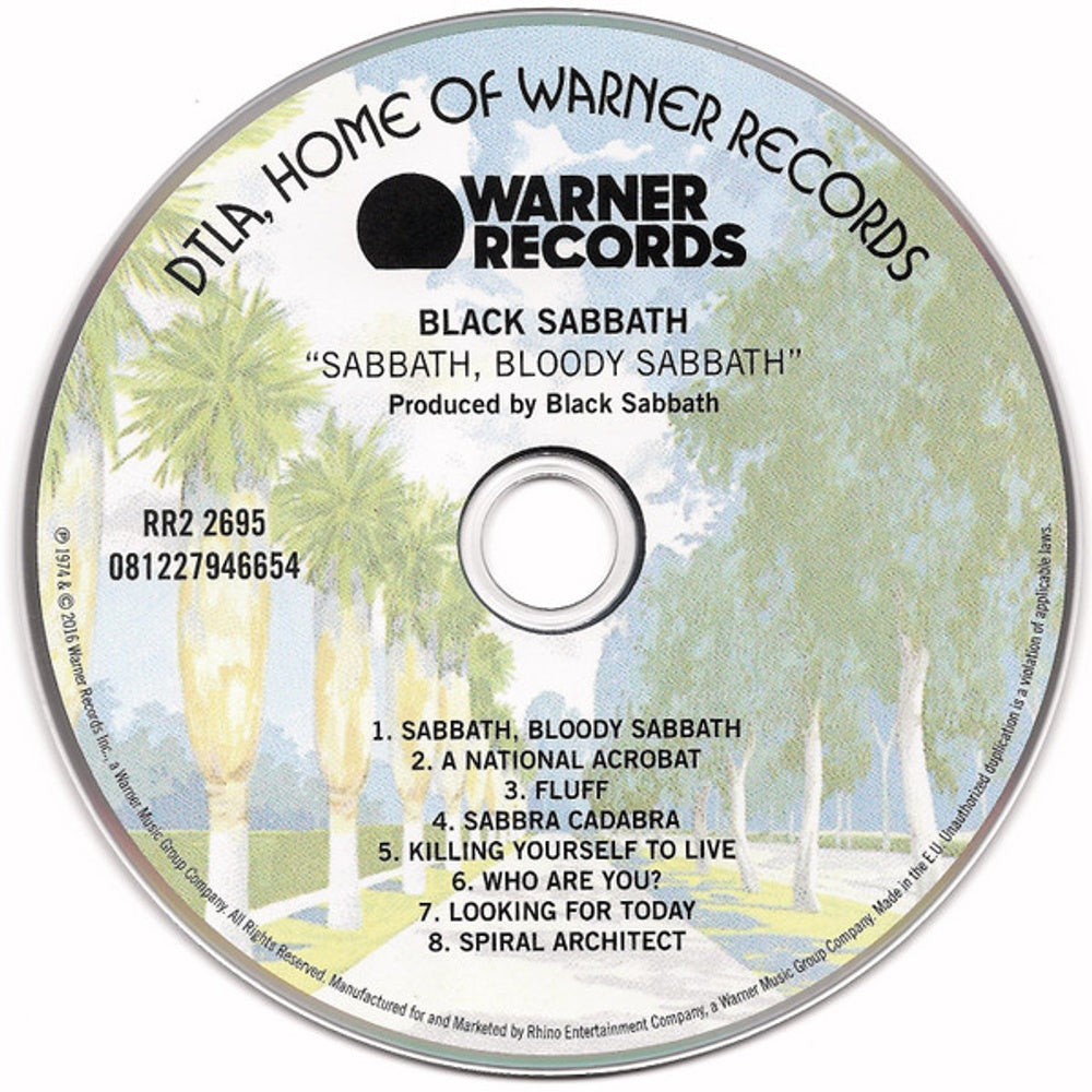 Label Disc: Black Sabbath – Sabbath Bloody Sabbath (Remastered CD) CD | Relix