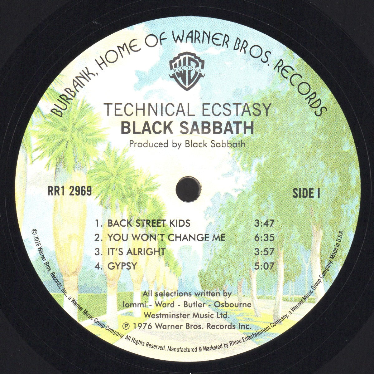 Label Disc: Black Sabbath – Technical Ecstasy (180 Gram Limited Edition LP Vinyl) Vinyl LP | Relix