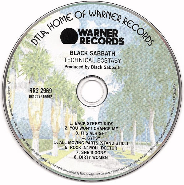 Label Disc: Black Sabbath – Technical Ecstasy (Remastered CD) CD | Relix