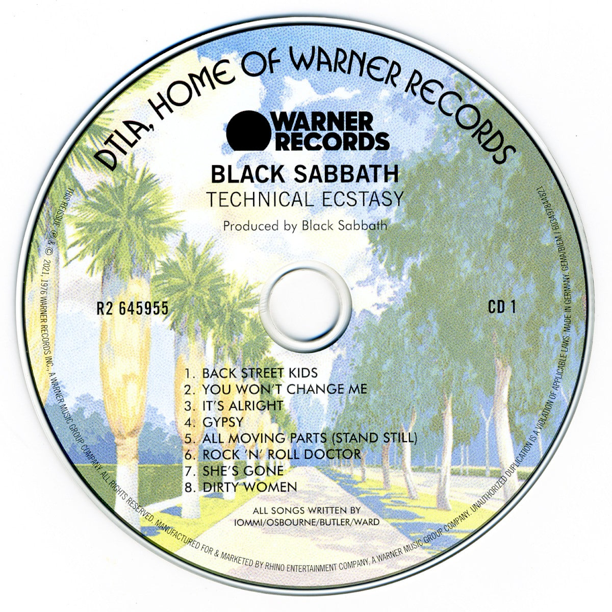 Label Disc: Black Sabbath – Technical Ecstasy: Super Deluxe Edition CD | Relix