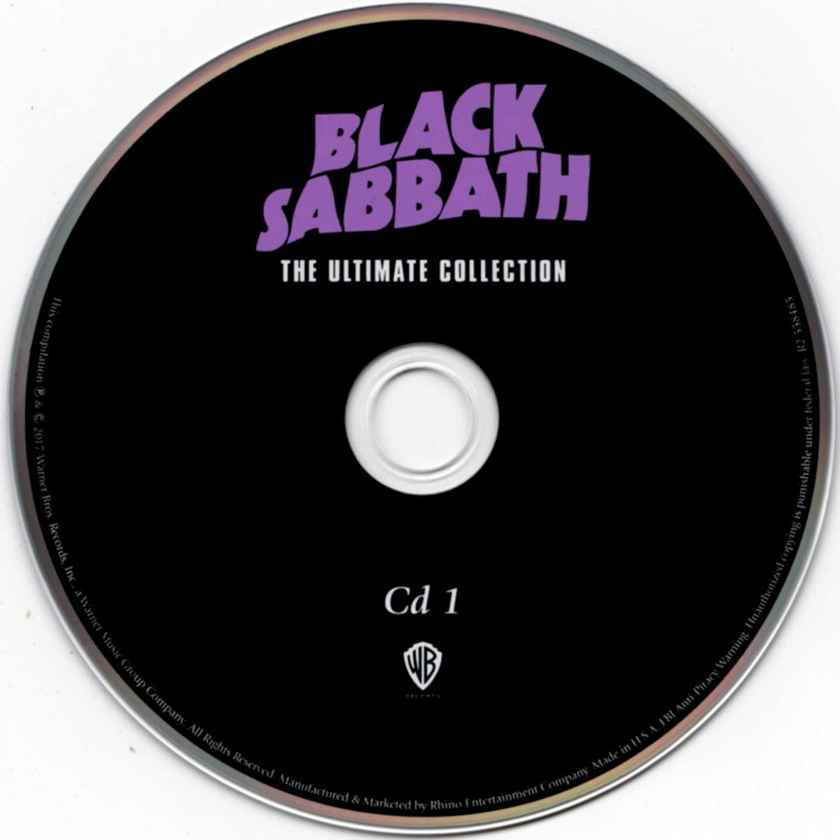 Label Disc: Black Sabbath – The Ultimate Collection (2-CD) CD | Relix