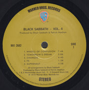 Label Disc: Black Sabbath – Vol. 4 (180 Gram Limited Edition LP Vinyl) Vinyl LP | Relix