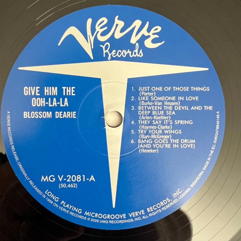 Label Disc: Blossom Dearie – Give Him The Ooh-La-La (Verve Vault Series, 180 Gram LP Vinyl) Vinyl LP | Relix