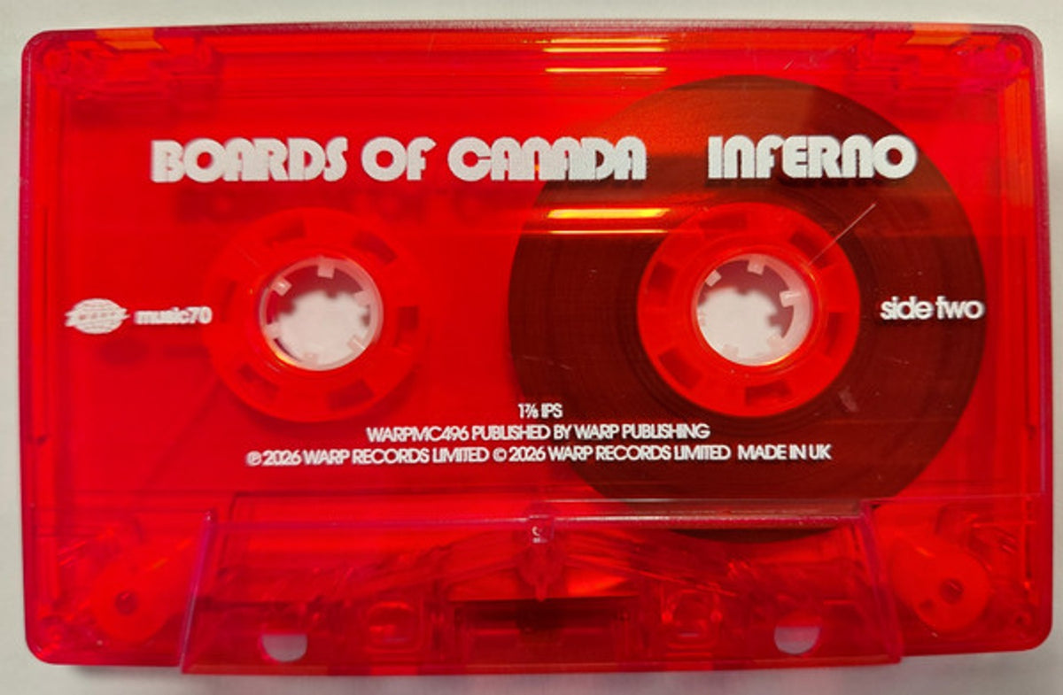Label Disc: Boards Of Canada – Inferno - Transparent Red Cassette (Colc, Red Cassette) Cassette | Relix
