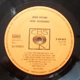 Label Disc: Bob Dylan – New Morning Vinyl LP | Relix
