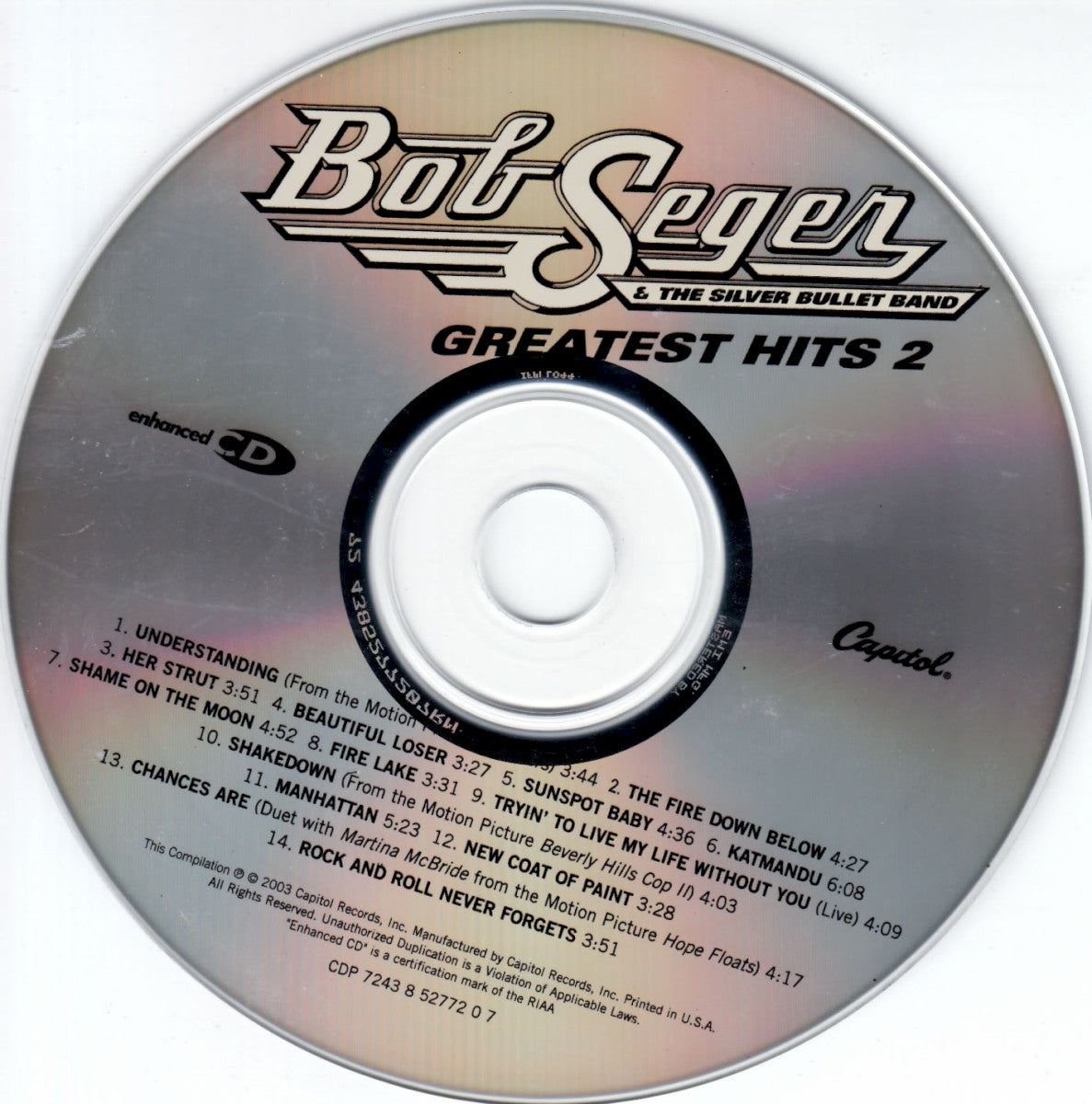 Label Disc: Bob Seger – Greatest Hits 2 CD | Relix