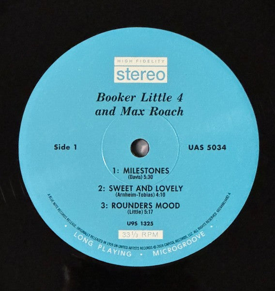 Label Disc: Booker Little – Booker Little 4 & Max Roach (Blue Note Tone Poet LP Vinyl) Vinyl LP | Relix