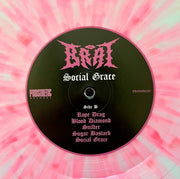 Label Disc: Brat – Social Grace (White w/ Pink Splatter LP Vinyl) Vinyl LP | Relix