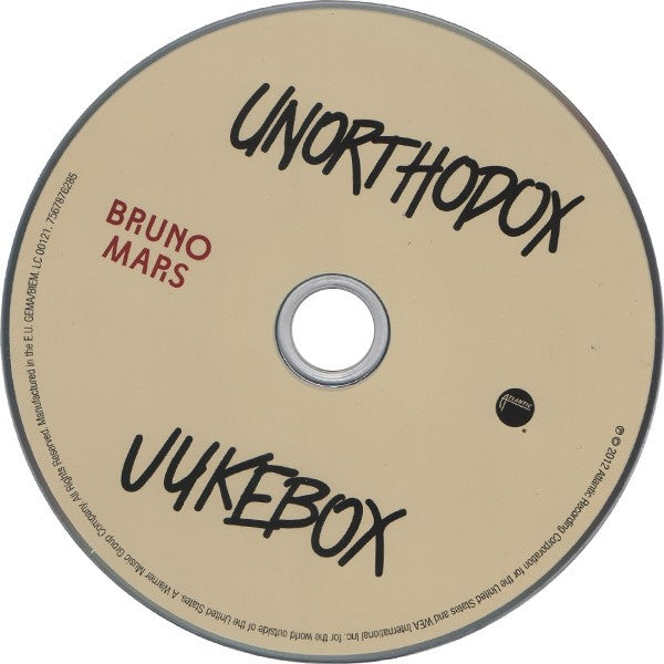 Label Disc: Bruno Mars – Unorthodox Jukebox (CD) CD | Relix
