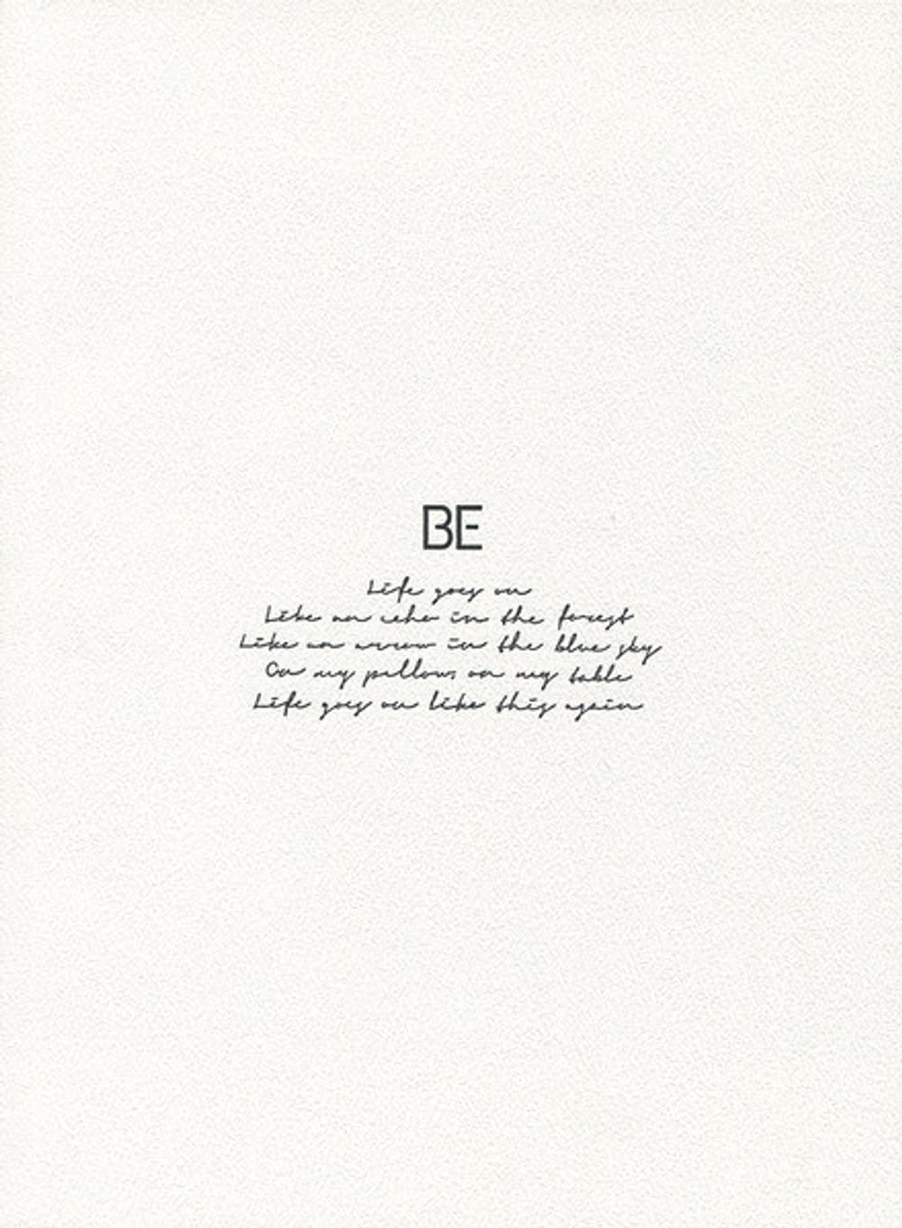 Label Disc: BTS – Be (Essential Edition CD) CD | Relix