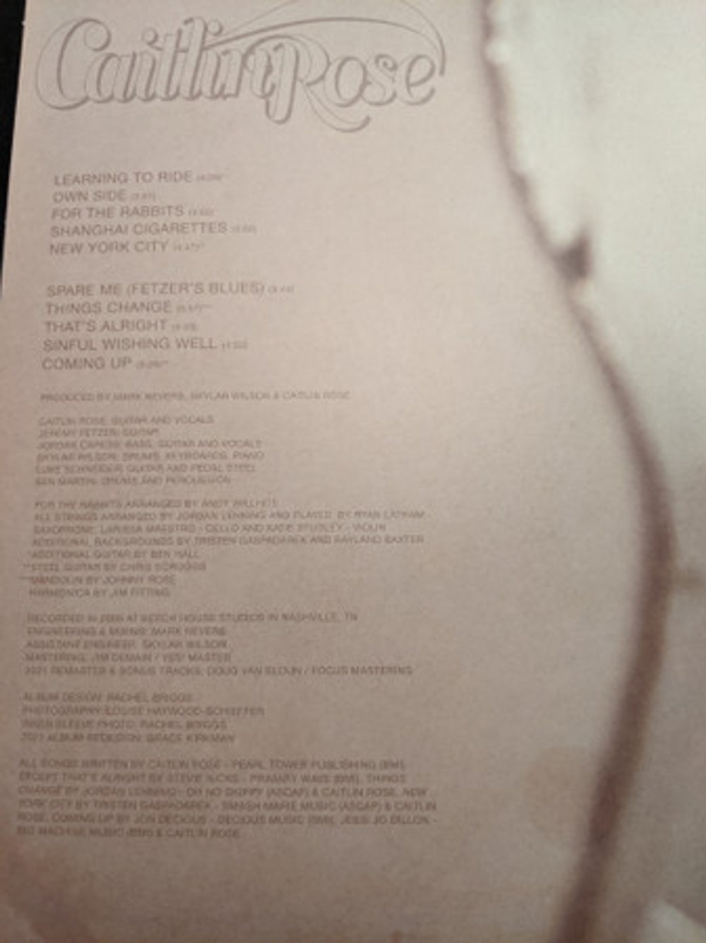Label Disc: Caitlin Rose – Own Side Now: Deluxe Anniversary Edition (Cloudy Clear LP + 7in) Vinyl LP | Relix