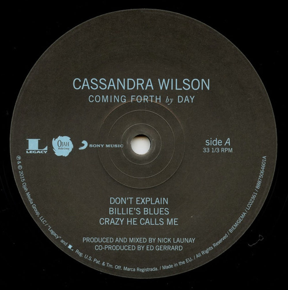 Label Disc: Cassandra Wilson – Coming Forth By Day Vinyl LP | Relix
