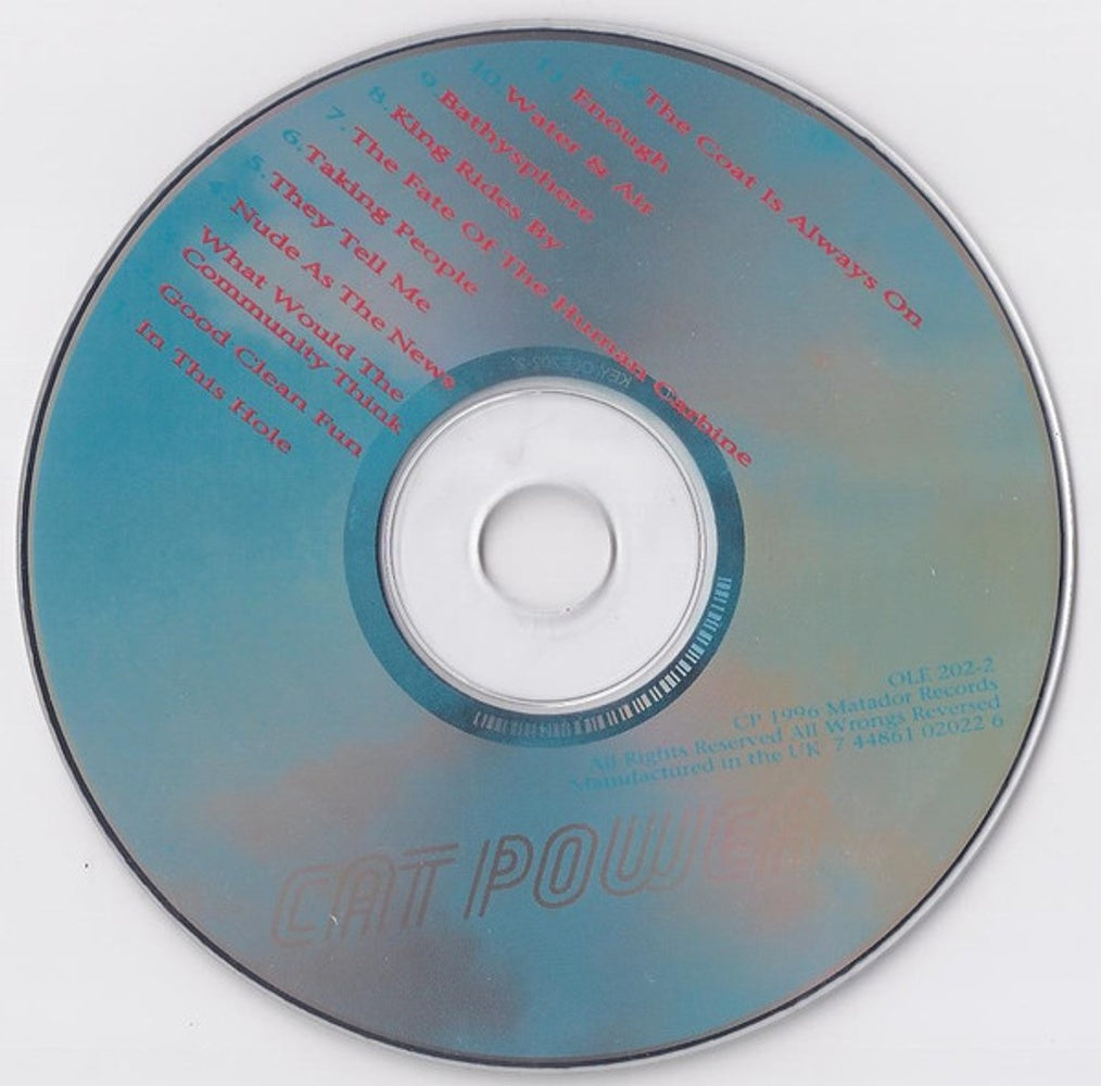 Label Disc: Cat Power – What Would the Community Think CD | Relix